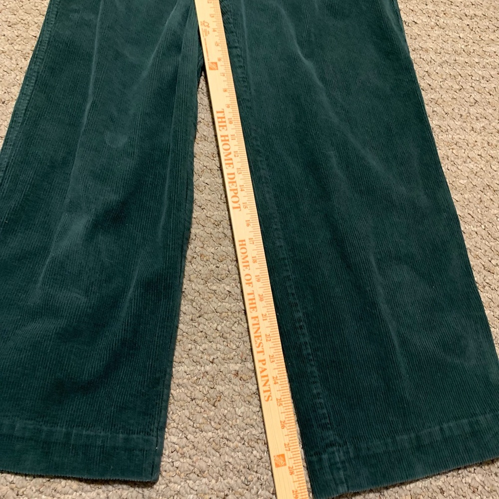 Everlane Corduroy Way High Drape Pant Womens 139393 Evergreen Wide Leg - Picture 10 of 16